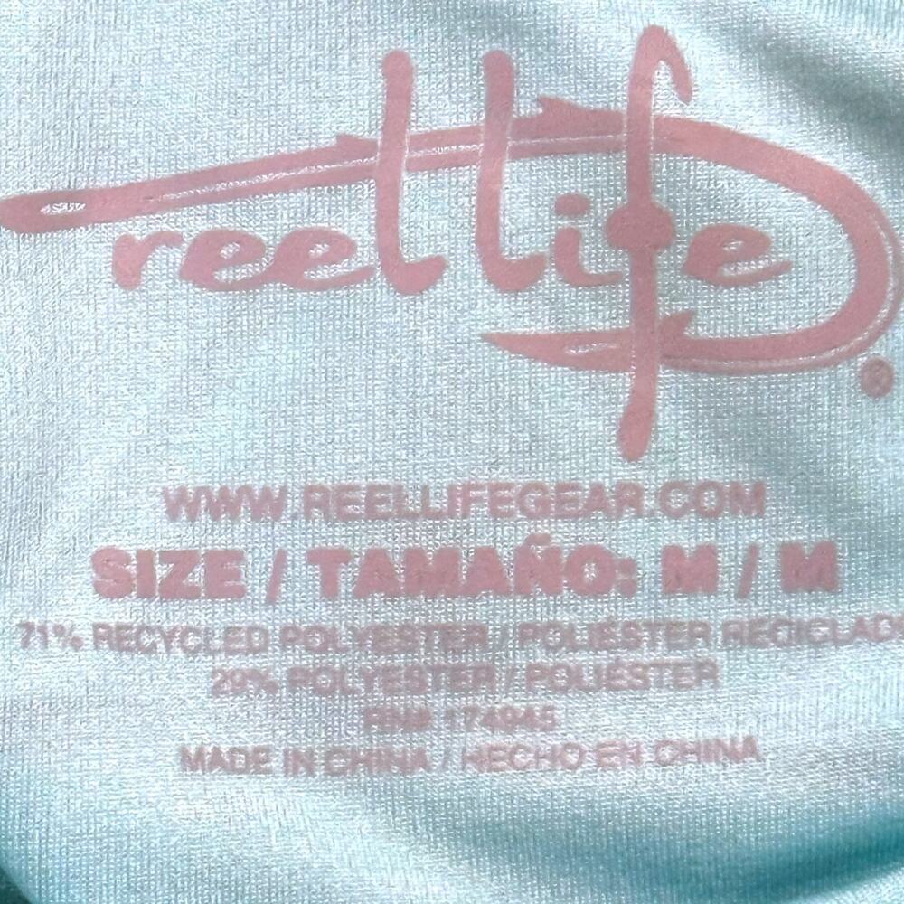 Reel Life Destin Heathered Pullover Hoodie Mens Sea Foam Green Size M - Picture 4 of 5
